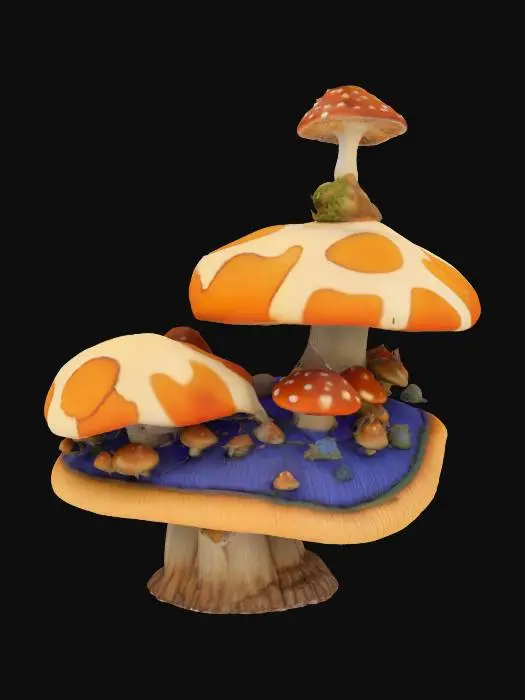 3D model for Mushroom Village Fantasy