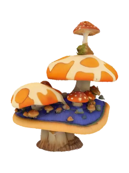 3D model for Mushroom Village Fantasy