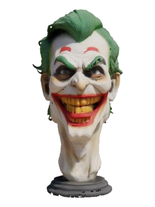 Jack Nicholson joker bust - Actor 3D model, vytvořený pomocí AI