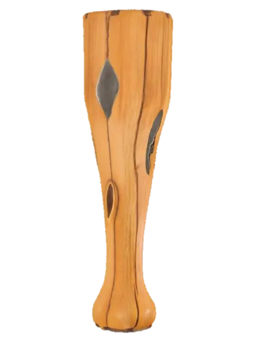 wooden club - Blunt 3D model, vytvořený pomocí AI