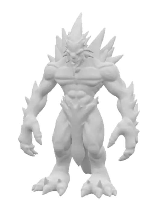 3D model for ice monster 