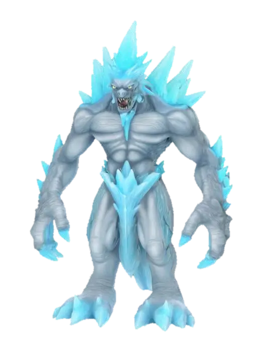3D model for ice monster 