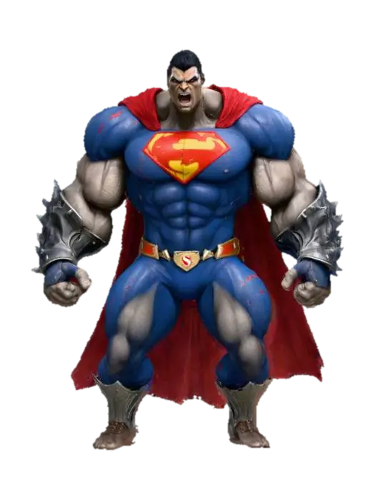 Super Smash Titan - Crossover 3D model, vytvořený pomocí AI