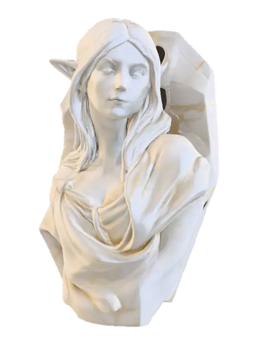 3D model for Elegance in Stone, #PBR#