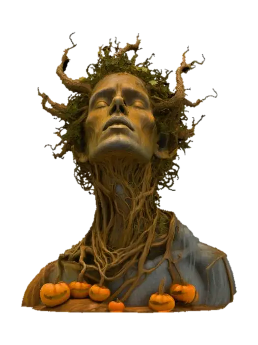 Ethereal Autumn Transformation 3D model, vytvořený pomocí AI
