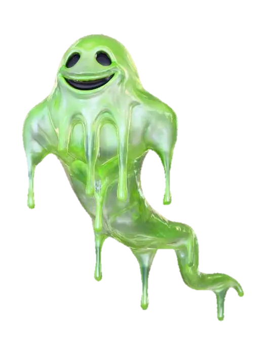 #villain#, a slimy ghost - Paranormal 3D model, vytvořený pomocí AI