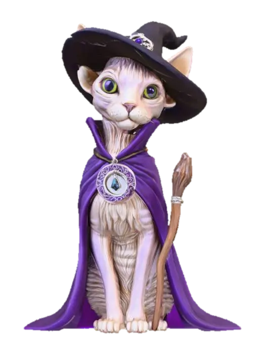 3D model for A hairless cat witch , #Halloween2025#
