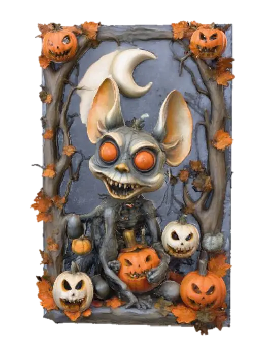 3D model for Debossing,  Nightmare Harvest, #Halloween2025#