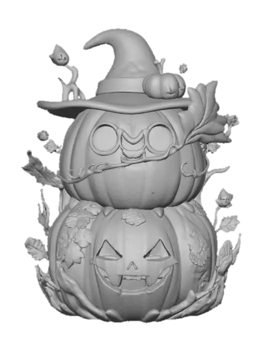 3D model for Enchanted Pumpkin Trio, #Halloween2025#