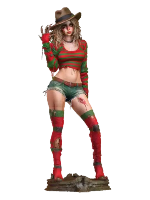 Dream Hunter, #Halloween2025# - Nightmare 3D model, vytvořený pomocí AI