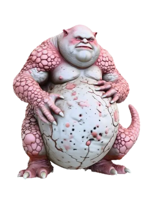 Belly Beast - Imaginative 3D model, vytvořený pomocí AI