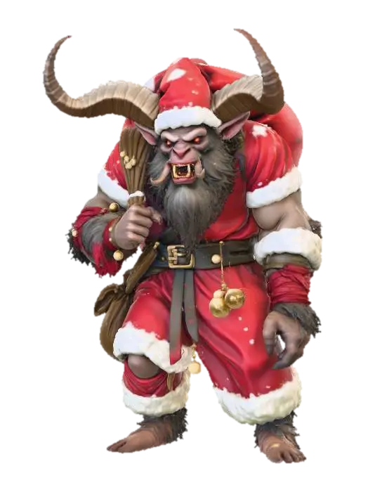 Krampus Claus, #Christmas2025# Germany 3D model, vytvořený pomocí AI