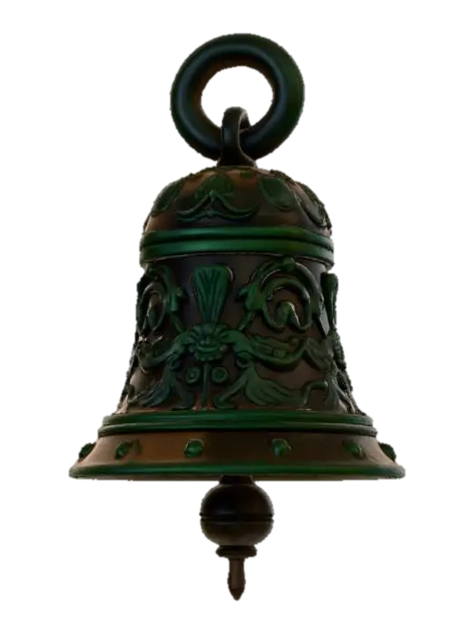 #Christmas2025#, Krampus bell ornament high detailed with deep texture 3D model, vytvořený pomocí AI