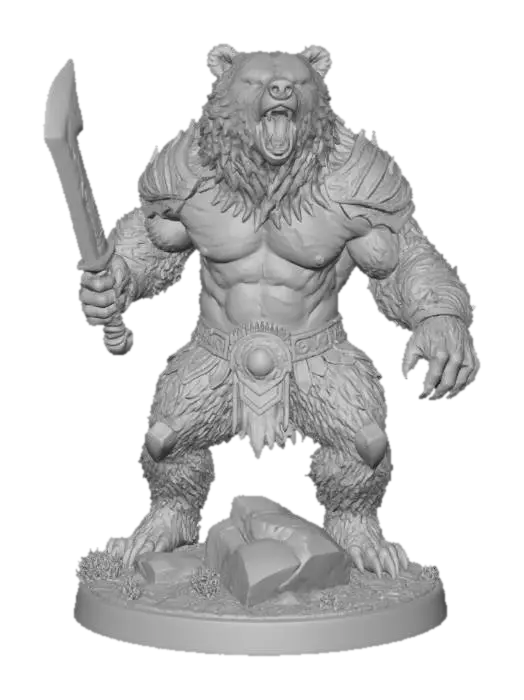 3D model for Warrior Bear
