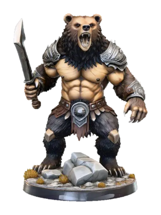 3D model for Warrior Bear