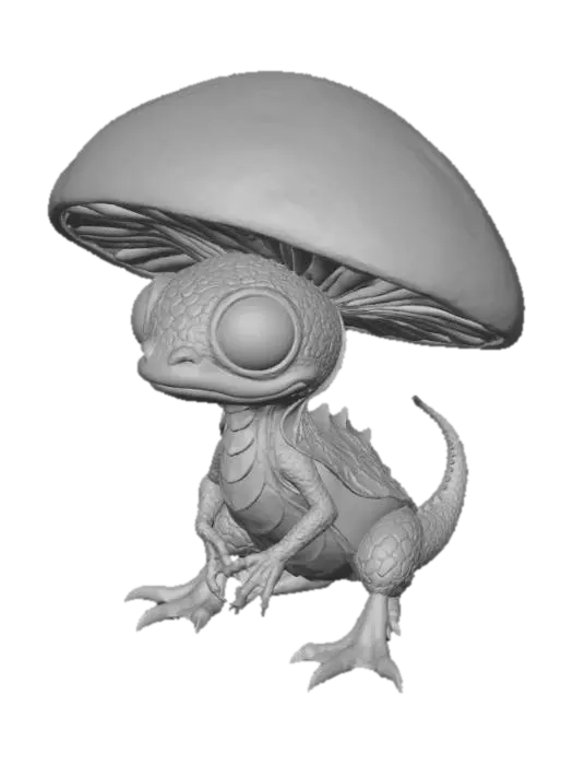 3D model for Mushroom Dragon Hatchling