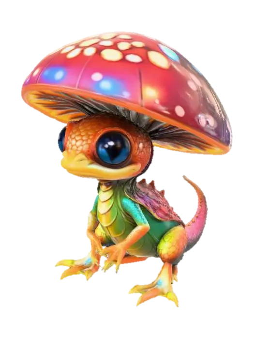 3D model for Mushroom Dragon Hatchling
