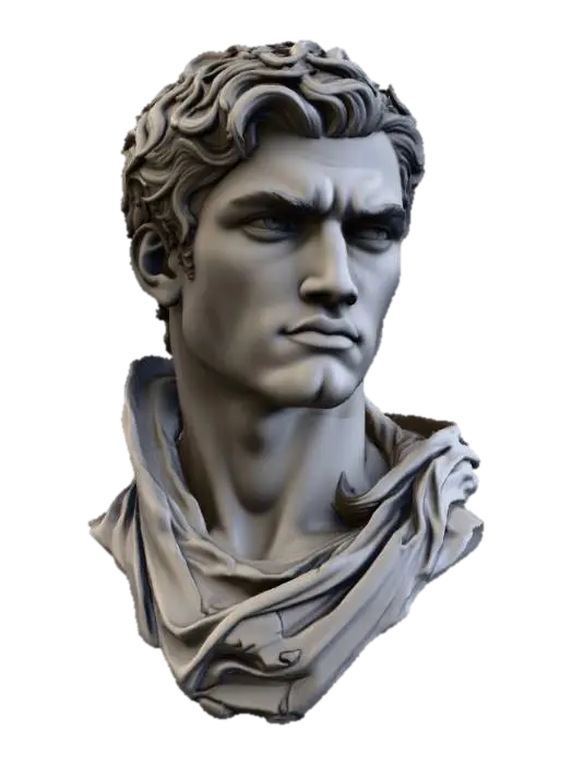 Eternal Gaze - Vision 3D model, vytvořený pomocí AI
