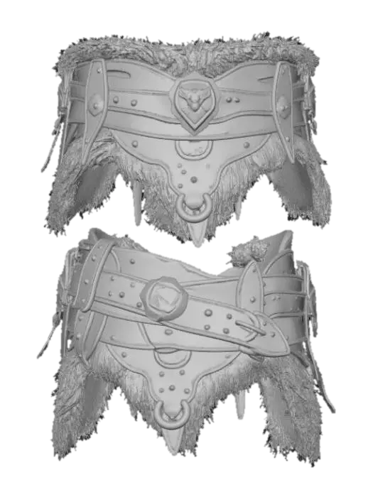 3D model for Warrior's Winter Belt