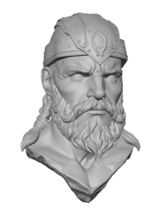 3D model for Viking Warrior Bust