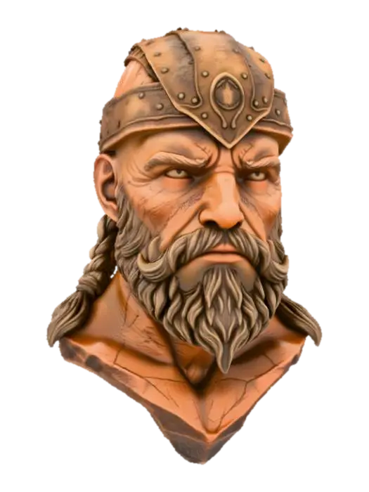 3D model for Viking Warrior Bust
