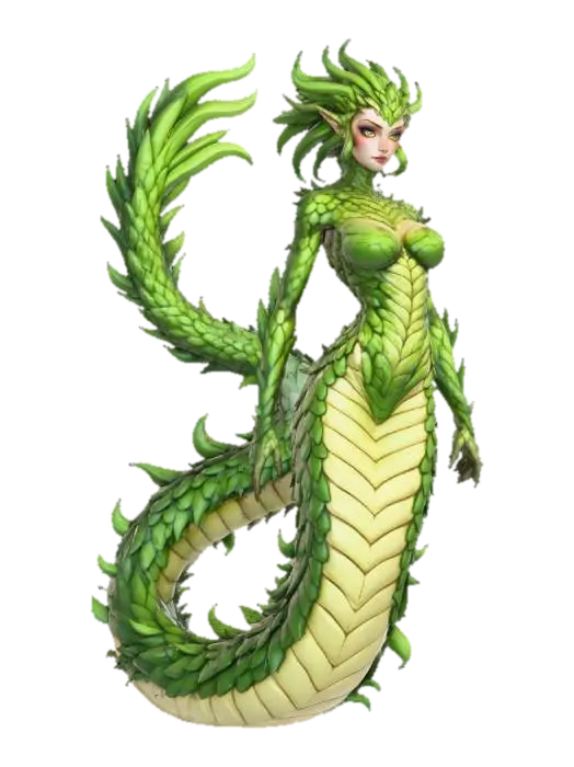 3D model for Leafy Serpent Enchantress