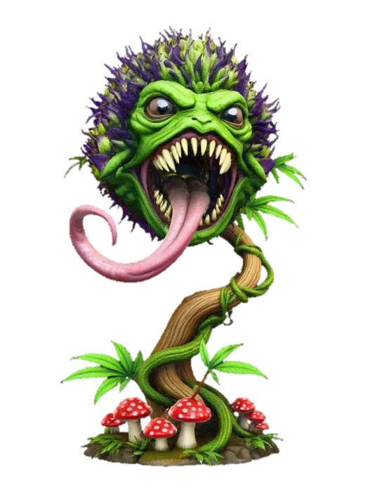 Carnivorous Whimsy - Imaginative 3D model, vytvořený pomocí AI