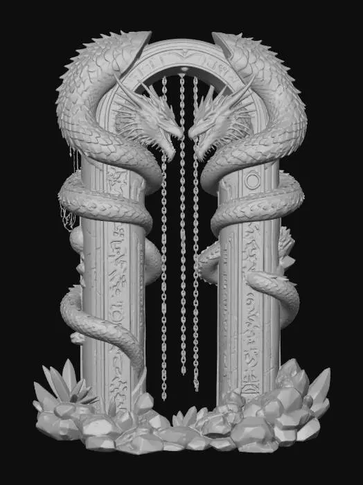 3D model for Dragon Gate Enigma