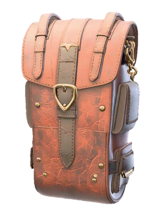 3D model for Vintage Leather Satchel