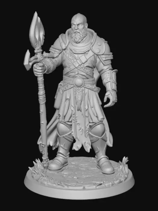 3D model for Grimbeard the Warlord