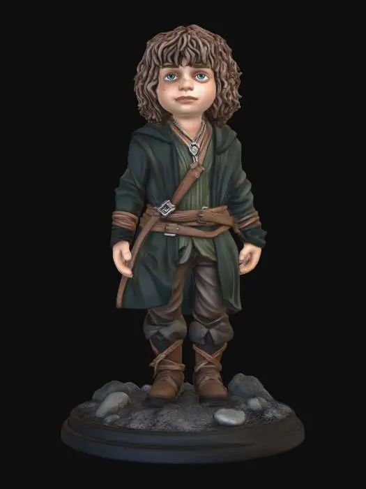 3D model for Hobbit in a Green Cloak