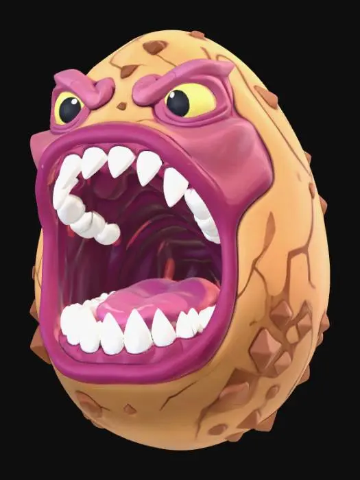 3D model for Roaring Hatchling