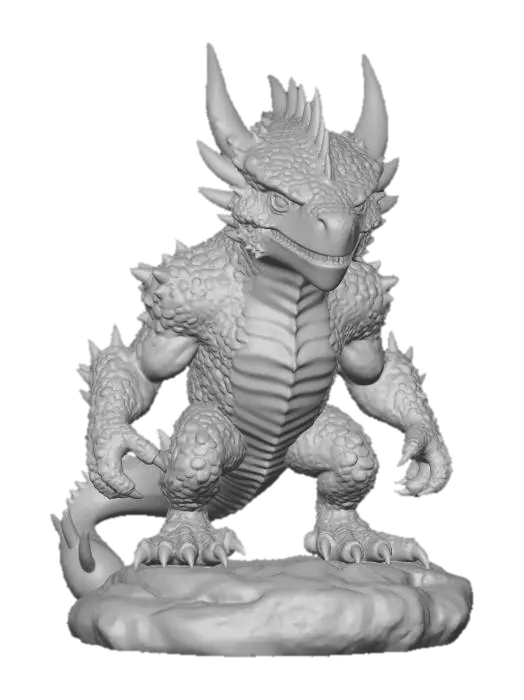 3D model for Verdant Emberdrake
