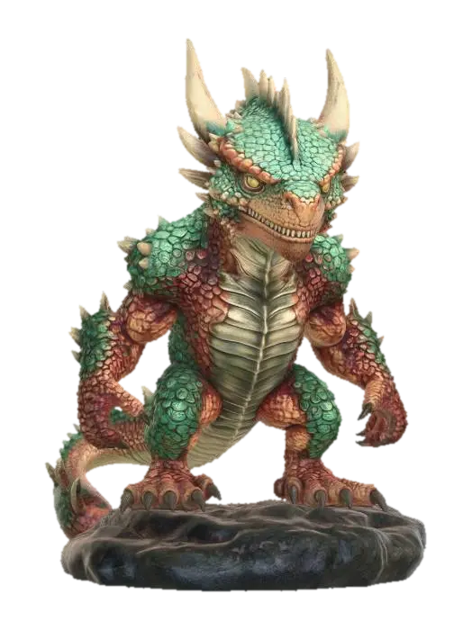 3D model for Verdant Emberdrake