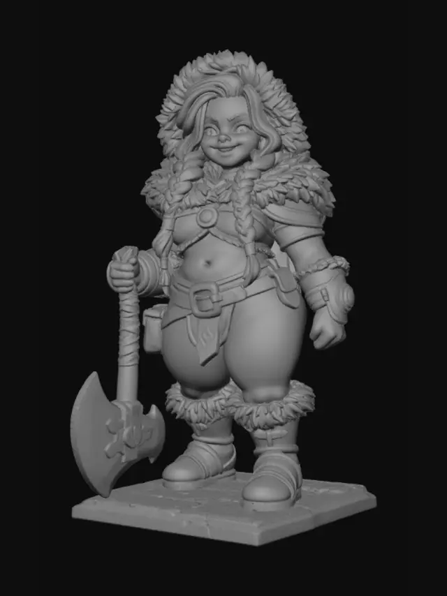 3D model for Icefur Shieldmaiden