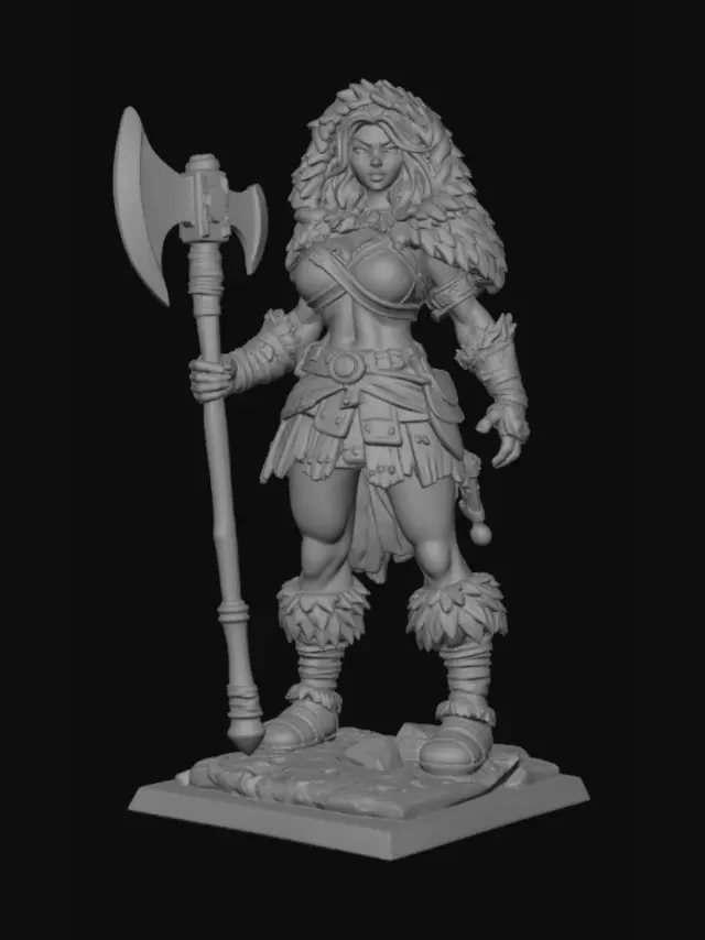 3D model for Furclad Berserker