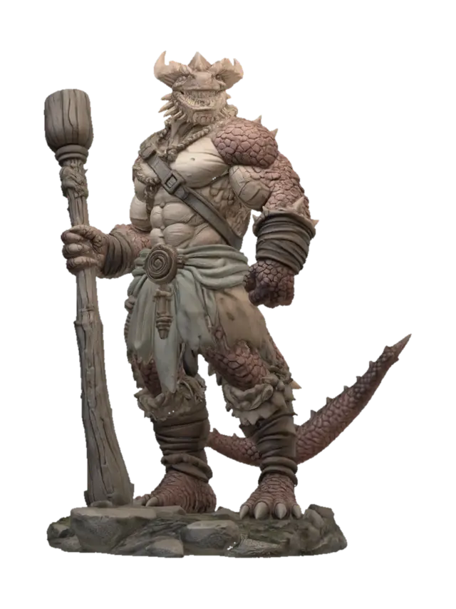 3D model for Stonebound Dragon Warrior