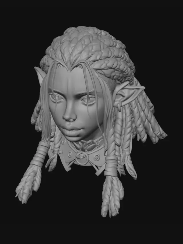 3D model for Shadowbraid Elf