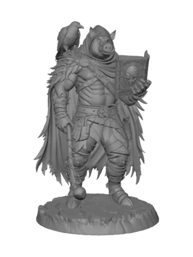 3D model for Ravenbound Boar Knight