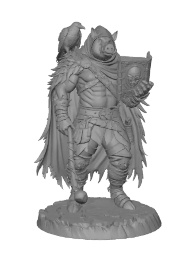 3D model for Ravenbound Boar Knight
