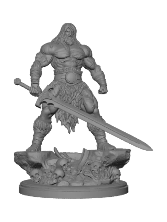3D model for Skullcrusher Barbarian