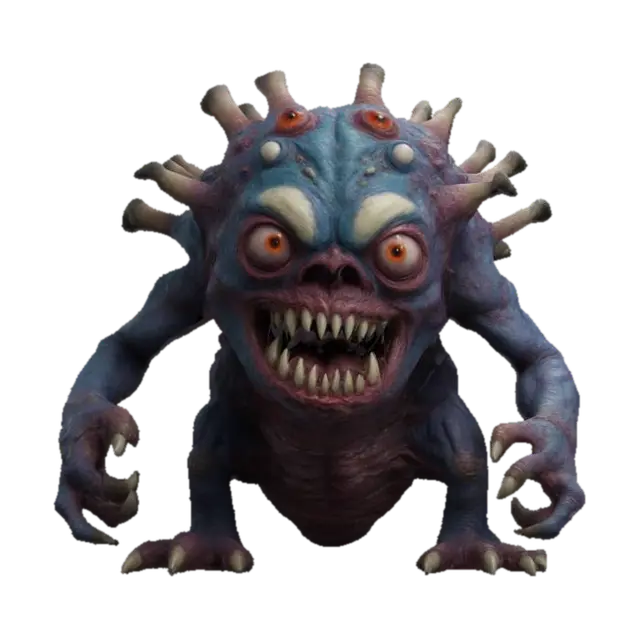 3D model for Highly Detailed,  COVID monster  