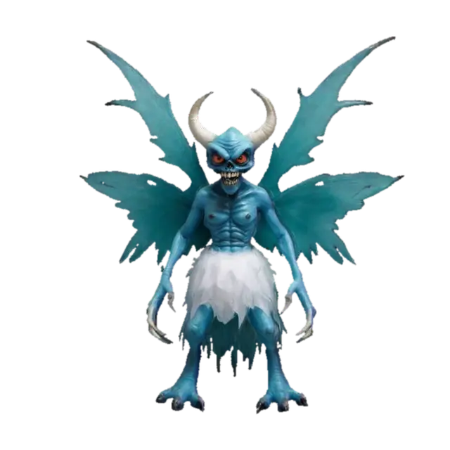 Modello 3D Evil monster tooth fairy, generato dall’IA