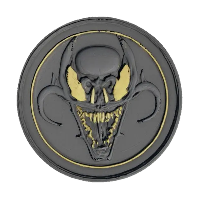venom coin , #emblem# - Crypto 3D model, vytvořený pomocí AI