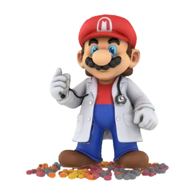 Dr Mario - Plumber 3D model, AI generated