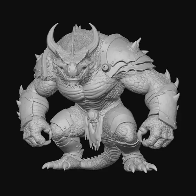 3D model for Armorclad Beast, #villain#