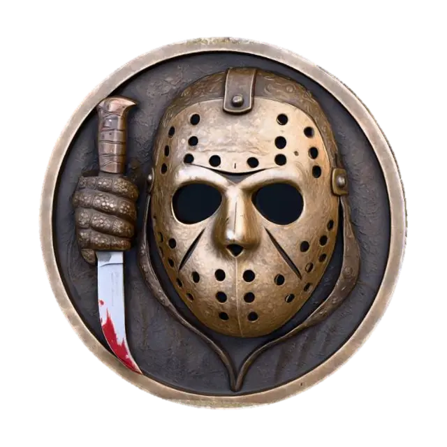 Jason coin, #villain# - Superhero 3D model, vytvořený pomocí AI