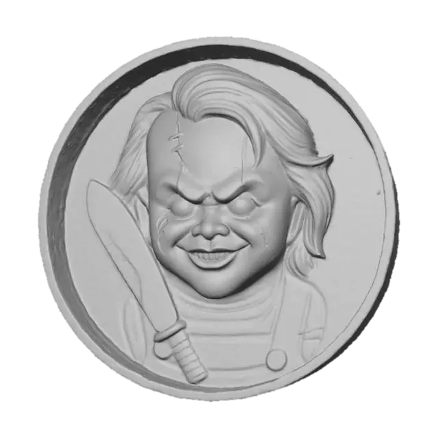 3D model for Chucky coin, #villain#