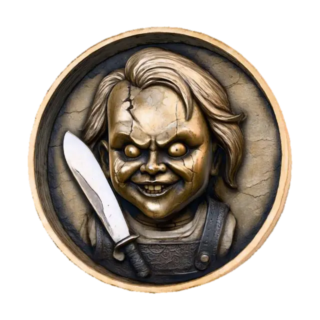 3D model for Chucky coin, #villain#