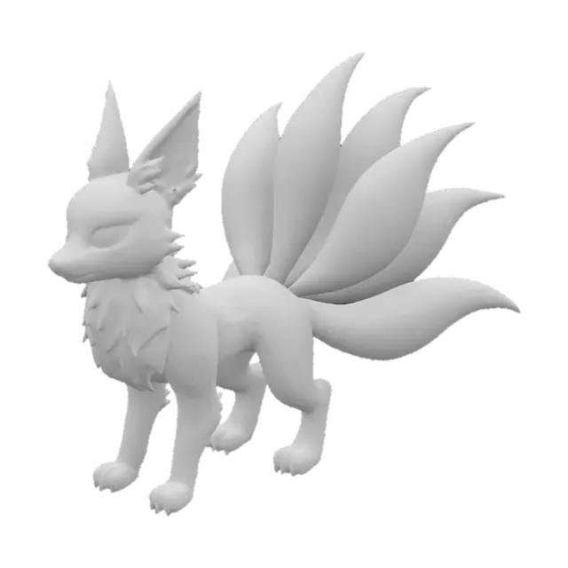 3D model for Mystic Nine-Tails